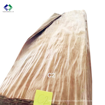 A large supply of natural cheap price African Gabon rotary cut keruing wood face veneer